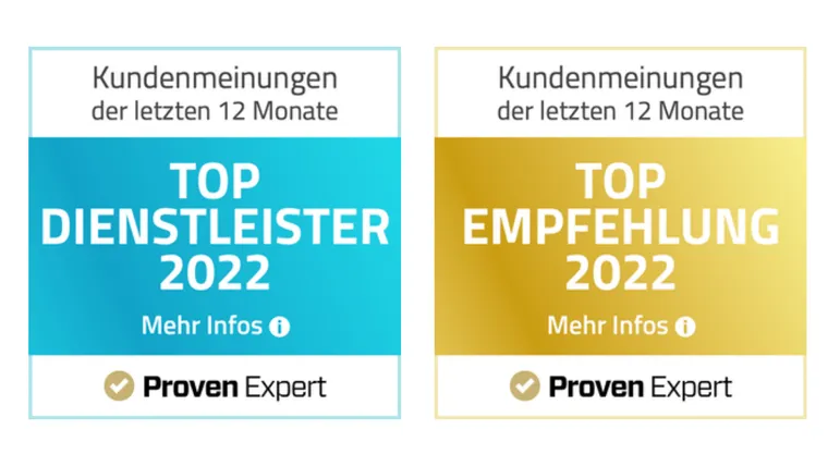 TOP EMPFEHLUNG: Auszeichnung erhalten
